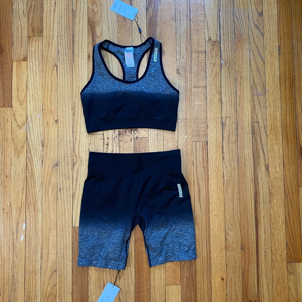 Gymshark Adapt Ombré Seamless Shorts - Black Marl